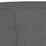 vidaXL Repose-pied Gris foncé 70x55x41 cm Tissu