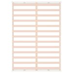 vidaXL Cadre de lit Blanc 120x190 cm Petit double Bois massif