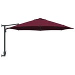 vidaXL Parasol de terrasse Bordeaux Polyester Grand Pliable