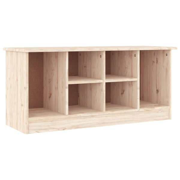 vidaXL Banc à chaussures ALTA 100x35x45 cm bois massif de pin