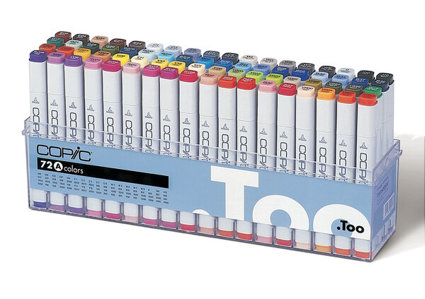 Set 72 marqueurs Manga Copic Marker Set A