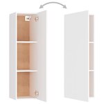 vidaXL Ensemble de meubles TV 3 Pièces Blanc Bois d'ingénierie