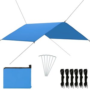 vidaXL Bâche d'extérieur 4x4 m Bleu