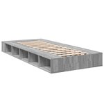 vidaXL Cadre de lit sans matelas sonoma gris 90x190 cm