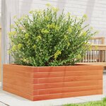 vidaXL Jardinière cire marron 60x60x23 cm bois de pin massif