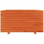 vidaXL Jardinière cire marron 90x90x49 5 cm bois de pin massif