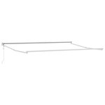 vidaXL Auvent Rétractable Vert et Blanc 400x300 cm