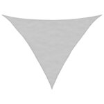 vidaXL Voile d'ombrage gris clair 3 5x3 5x4 9 m 100  polyester oxford