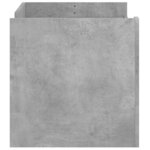 vidaXL Table basse gris béton 100x50x50 cm bois d'ingénierie
