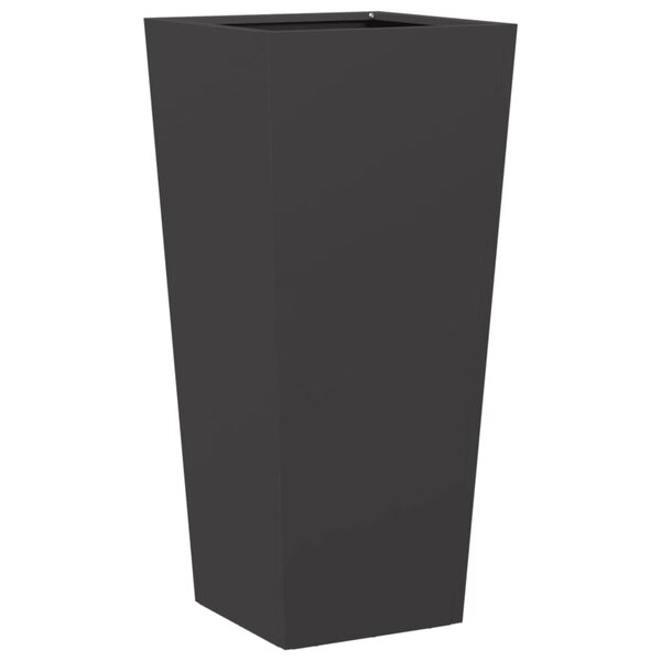 vidaXL Jardinière noir 35x35x75 cm acier