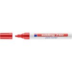 Marqueur Peinture 750 Rouge Pointe Ronde 2-4 mm x 5 EDDING