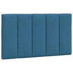 vidaXL Cadre de lit avec lumières LED bleu 80x200 cm velours