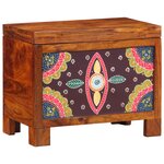 vidaXL Coffre de rangement Marron miel 50x30x40 cm en bois massif d'acacia