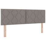 Tête de lit LED vidaXL design blocs en diamant taupe 160 cm tissu