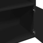 vidaXL Bibliothèque noir 100x36x189 cm bois d'ingénierie