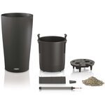 LECHUZA Jardinière Cilindro Color 32 ALL-IN-ONE Ardoise 13953