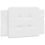 vidaXL Cadre de lit sans matelas blanc 100x200 cm similicuir