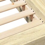 vidaXL Cadre de lit chêne sonoma 90x200 cm bois d'ingénierie