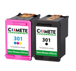 CARTOUCHE 301 2pack pour HP sans affichage du niveau d'Encre COMETE Entreprise Française