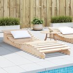 vidaXL Chaise longue 205x70x31 5 cm bois massif de pin