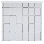 vidaXL Store roulant de douche 140x240 cm Carré