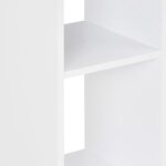 vidaXL Table de bar Blanc et gris anthracite 60x60x110 cm