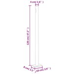 vidaXL Auvent latéral rétractable de patio 200x500 cm Noir