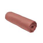 Drap housse - 140 x 190 cm uni - Terracotta