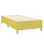 vidaXL Sommier à lattes de lit Vert 100x200 cm Tissu