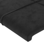 vidaXL Cadre de lit avec tête de lit Noir 180x200 cm Velours