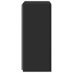 vidaXL Meuble TV mural avec lumières LED noir 40 5x35x80 cm
