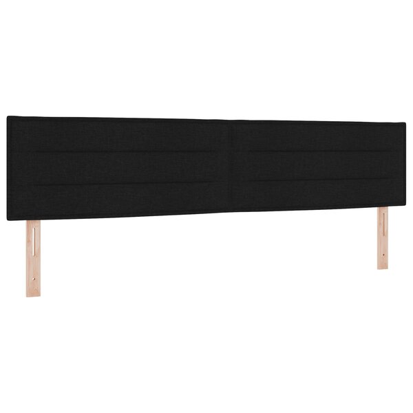 Tête de lit design lignes vidaXL noire 200 cm en tissu