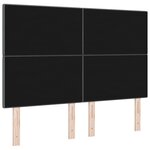 Headboard LED vidaXL Gris Foncé 80 cm Tissu