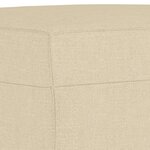 vidaXL Repose-pied Crème 60x50x41 cm Tissu