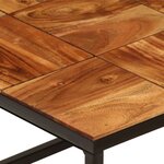 vidaXL Table basse 110x60x40 cm Bois d'acacia solide et acier