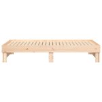 vidaXL Lit coulissant 2x(75x190) cm Bois de pin massif