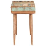vidaXL Coiffeuse avec miroir 112x45x76 cm Bois massif de récupération
