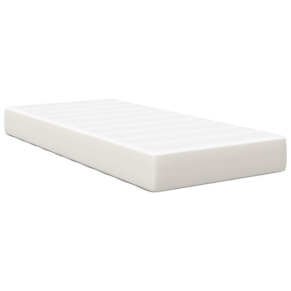 Matelas à ressorts ensachés vidaXL Crème Moyenne 90x200x20 cm Tissu