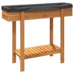 vidaXL Lit surélevé de jardin 90x30x75 cm bois massif acacia