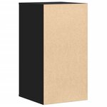 vidaXL Commode d'angle noir 40x41x76 cm bois d'ingénierie