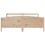 vidaXL Cadre de lit sans matelas 200x200 cm bois massif de pin