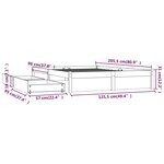 vidaXL Cadre de lit sans matelas avec tiroirs blanc 120x200 cm