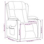 vidaXL Fauteuil de massage Vert foncé Tissu