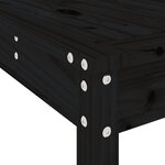 vidaXL Ensemble de bar de jardin 5 Pièces noir bois de pin massif