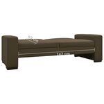 vidaXL Canapé-lit Marron Similicuir