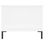 vidaXL Table basse blanc 90x50x40 cm bois d'ingénierie