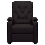 vidaXL Fauteuil de massage Noir Similicuir