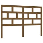 vidaXL Tête de lit Marron miel 156x4x100 cm Bois massif de pin