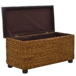 vidaXL Ensemble de banc lot de 2 Jacinthe d'eau Marron