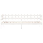 vidaXL Lit de jour sans matelas blanc 90x190 cm bois de pin massif